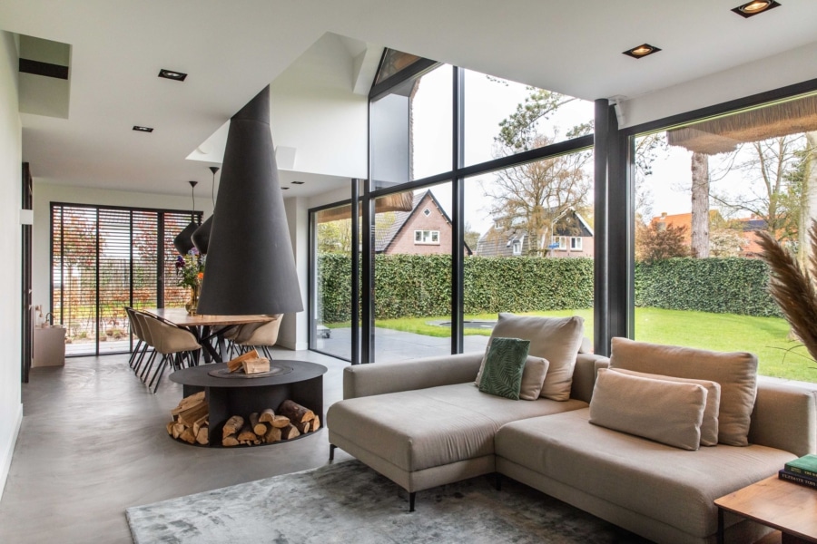Overzicht living en eethoek
