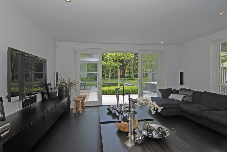 Heerlijk living met grote schuifpui